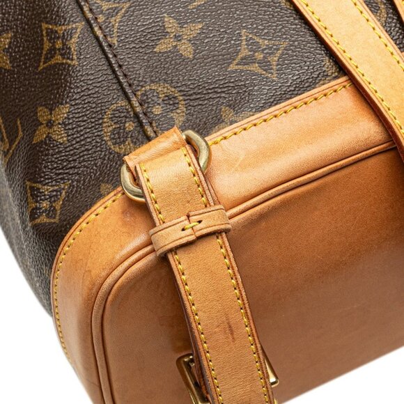 LOUIS VUITTON Authentic Brown Monogram Leather Backpack main image 7